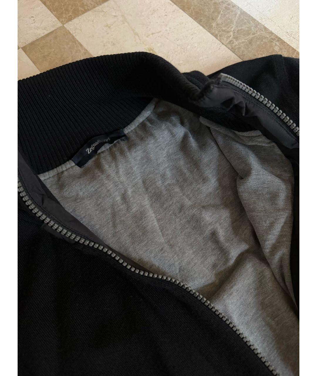 ZEGNA Черный шерстяной кардиган, фото 3