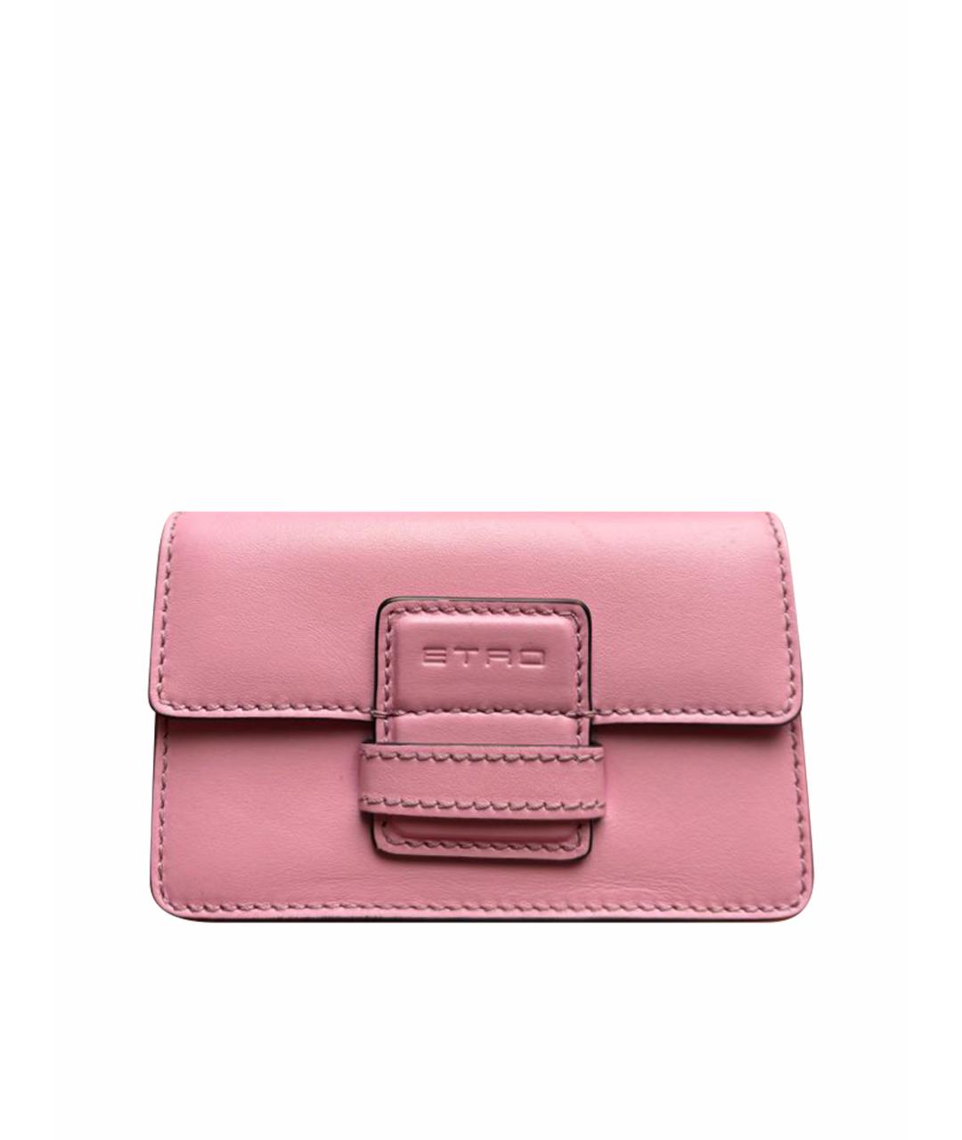 ETRO Розовая кожаная поясная сумка, фото 1