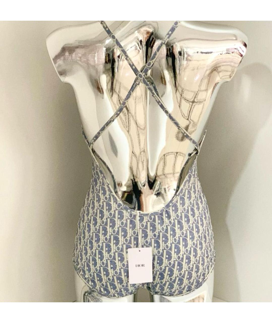 CHRISTIAN DIOR Голубой полиамидовый купальник, фото 2