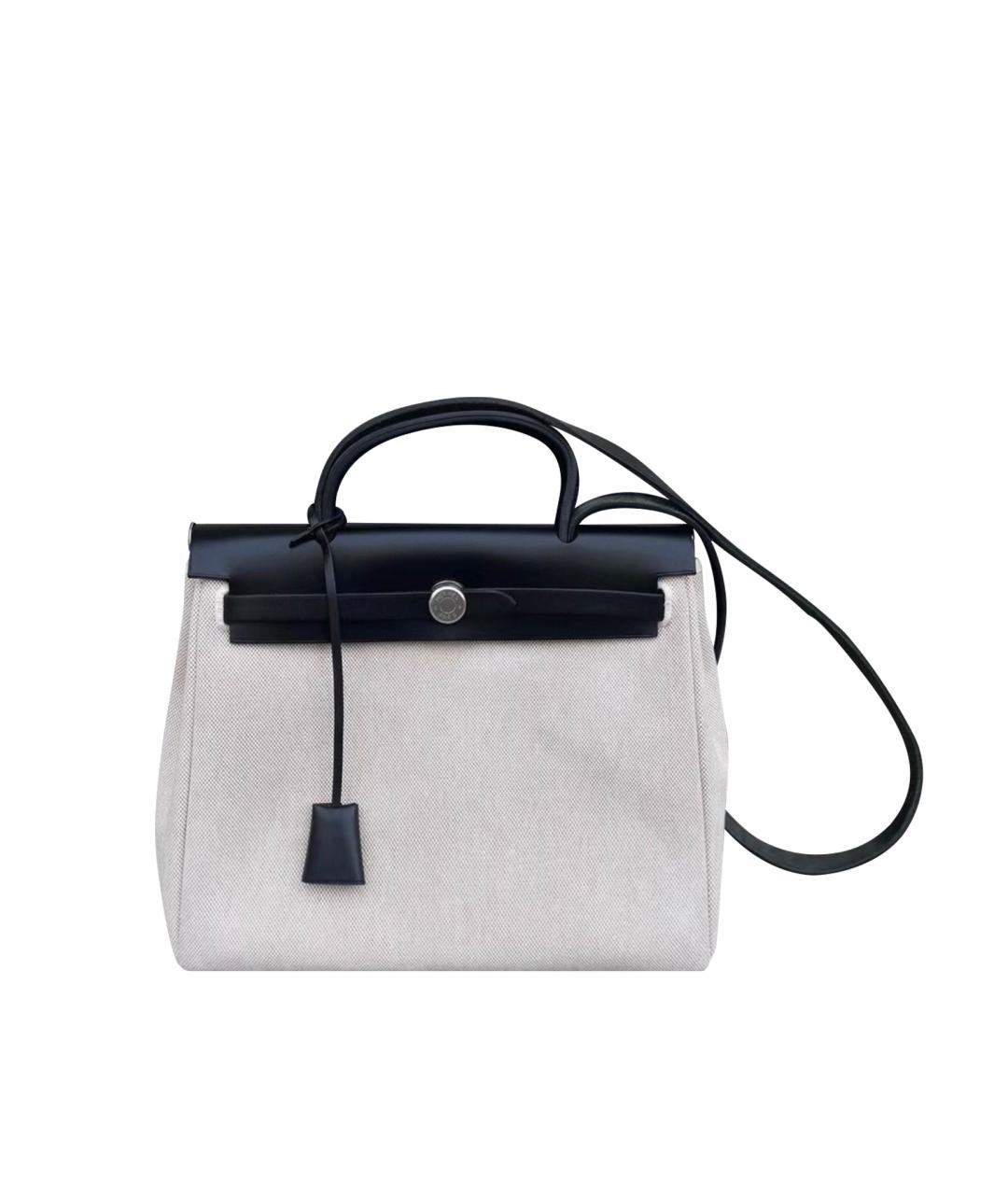 HERMES Черная тканевая сумка через плечо, фото 1