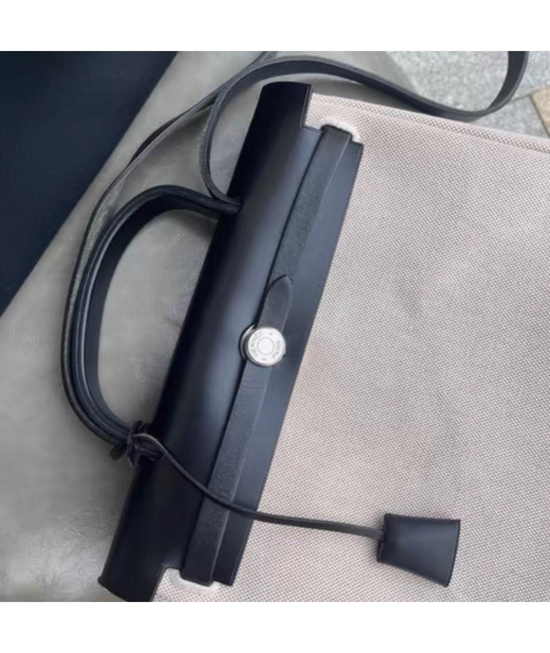 HERMES Черная тканевая сумка через плечо, фото 6