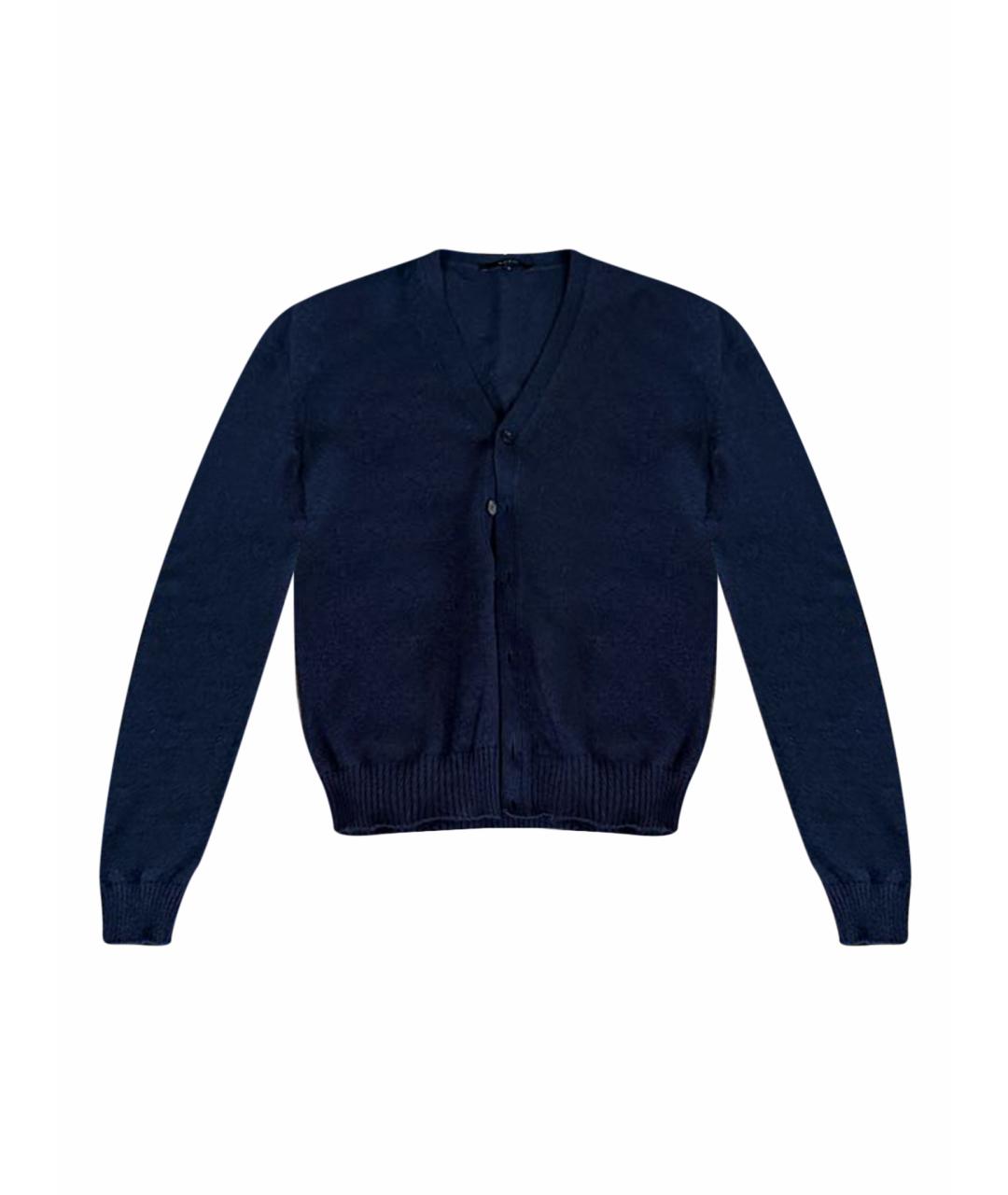 GUCCI Темно-синий шерстяной кардиган, фото 1