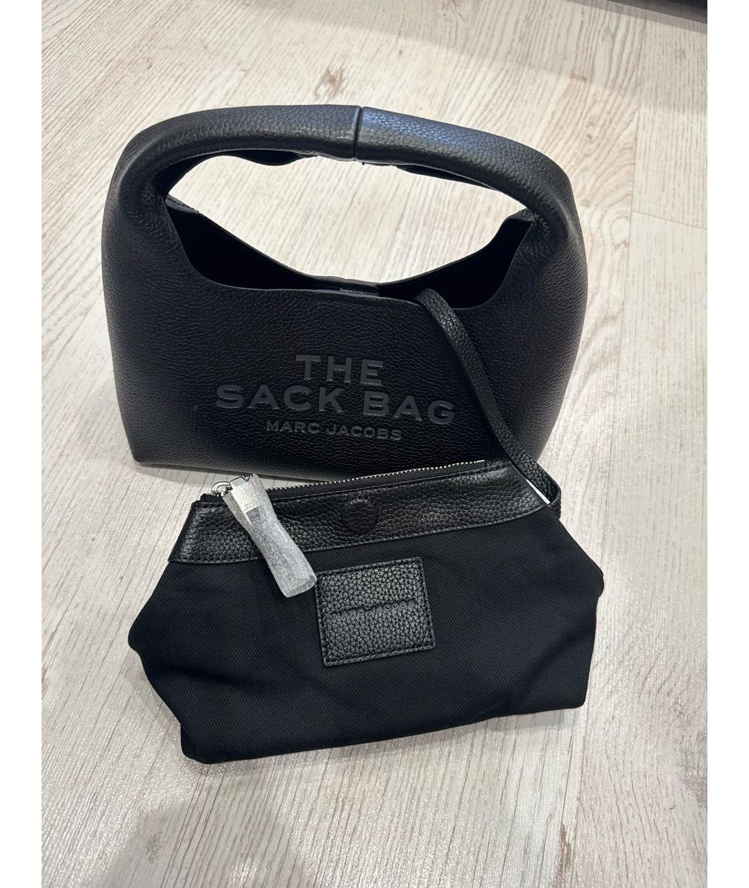 MARC JACOBS Черная кожаная сумка с короткими ручками, фото 5