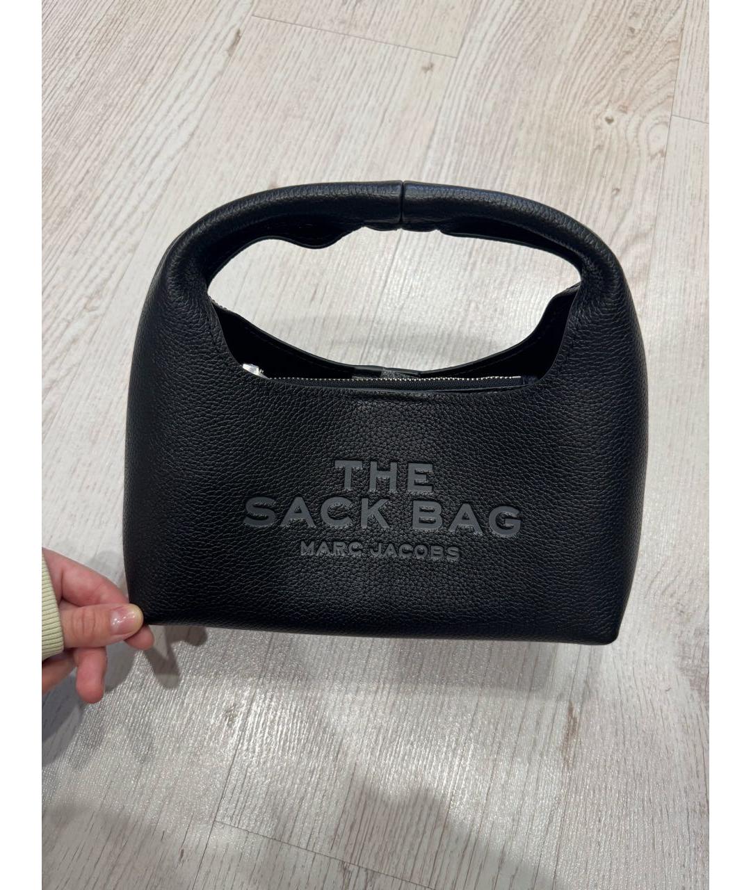 MARC JACOBS Черная кожаная сумка с короткими ручками, фото 7