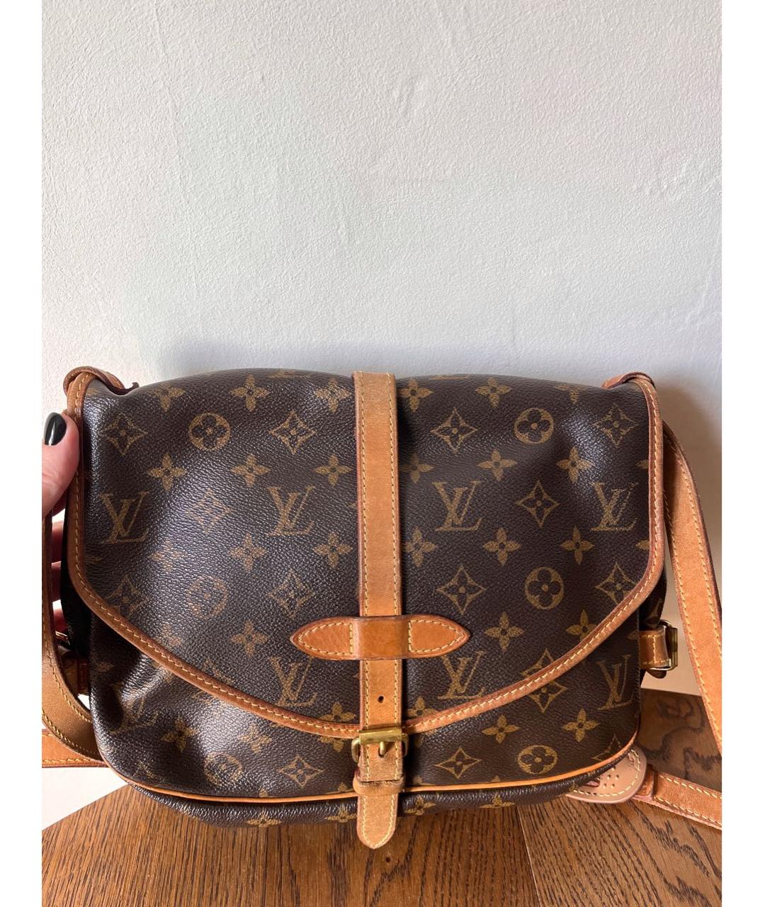 LOUIS VUITTON Коричневая сумка через плечо, фото 3