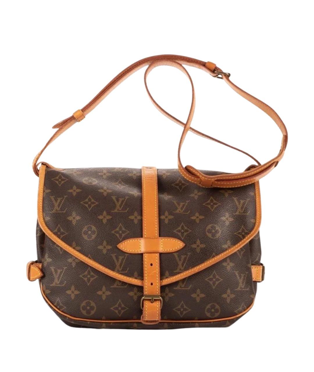 LOUIS VUITTON Коричневая сумка через плечо, фото 1