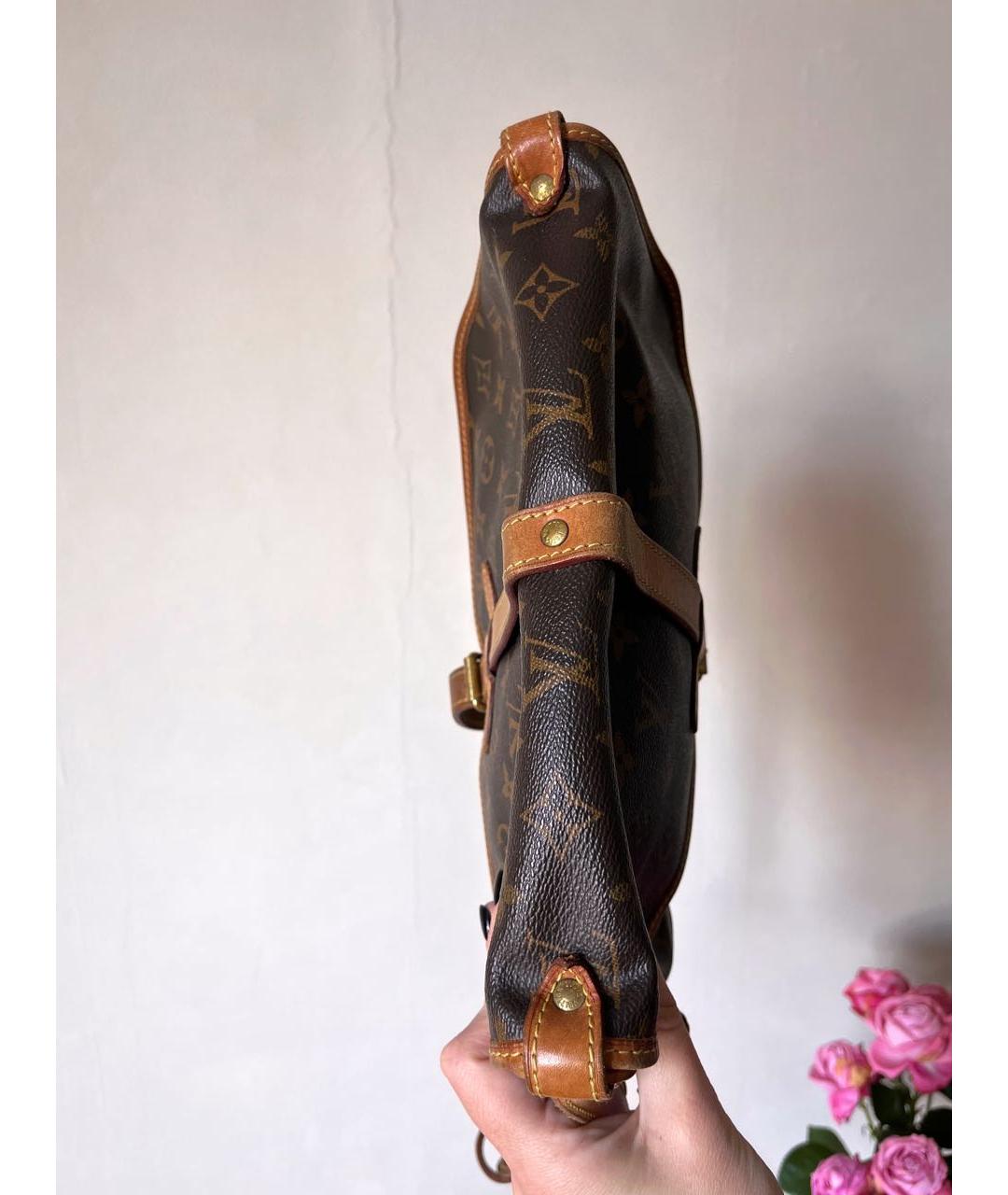 LOUIS VUITTON Коричневая сумка через плечо, фото 4