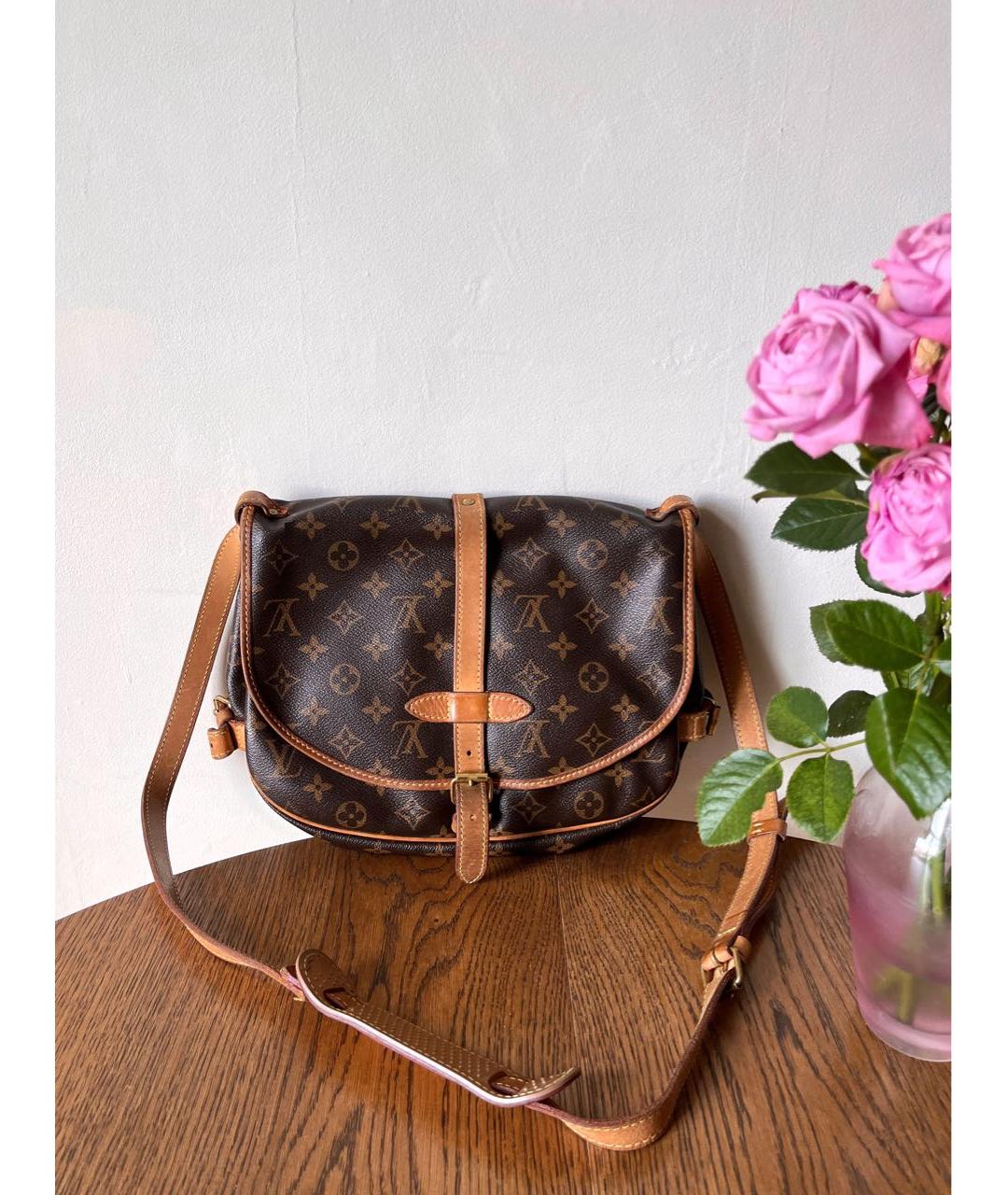 LOUIS VUITTON Коричневая сумка через плечо, фото 2