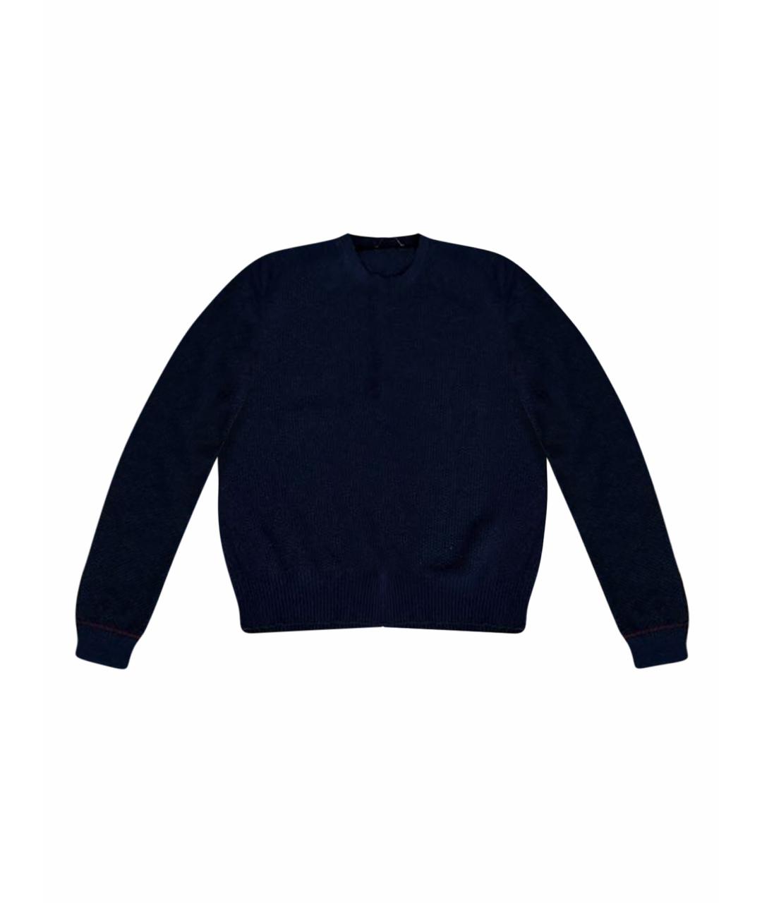 GUCCI Темно-синий шерстяной джемпер / свитер, фото 1