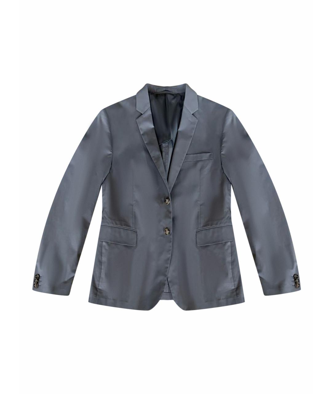 PRADA Серый хлопковый пиджак, фото 1