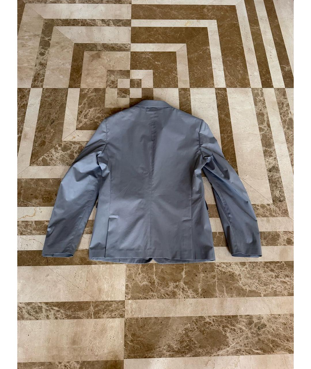 PRADA Серый хлопковый пиджак, фото 2