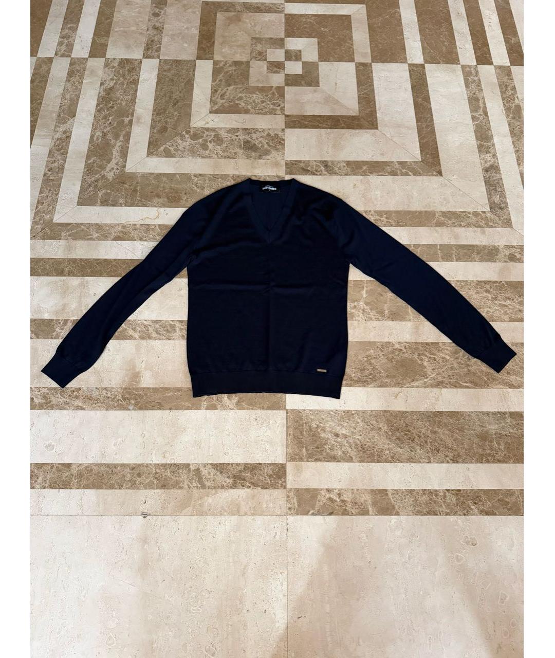 DSQUARED2 Темно-синий джемпер / свитер, фото 4