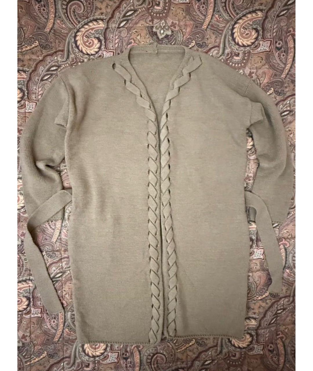 MAX MARA Коричневый шерстяной кардиган, фото 5