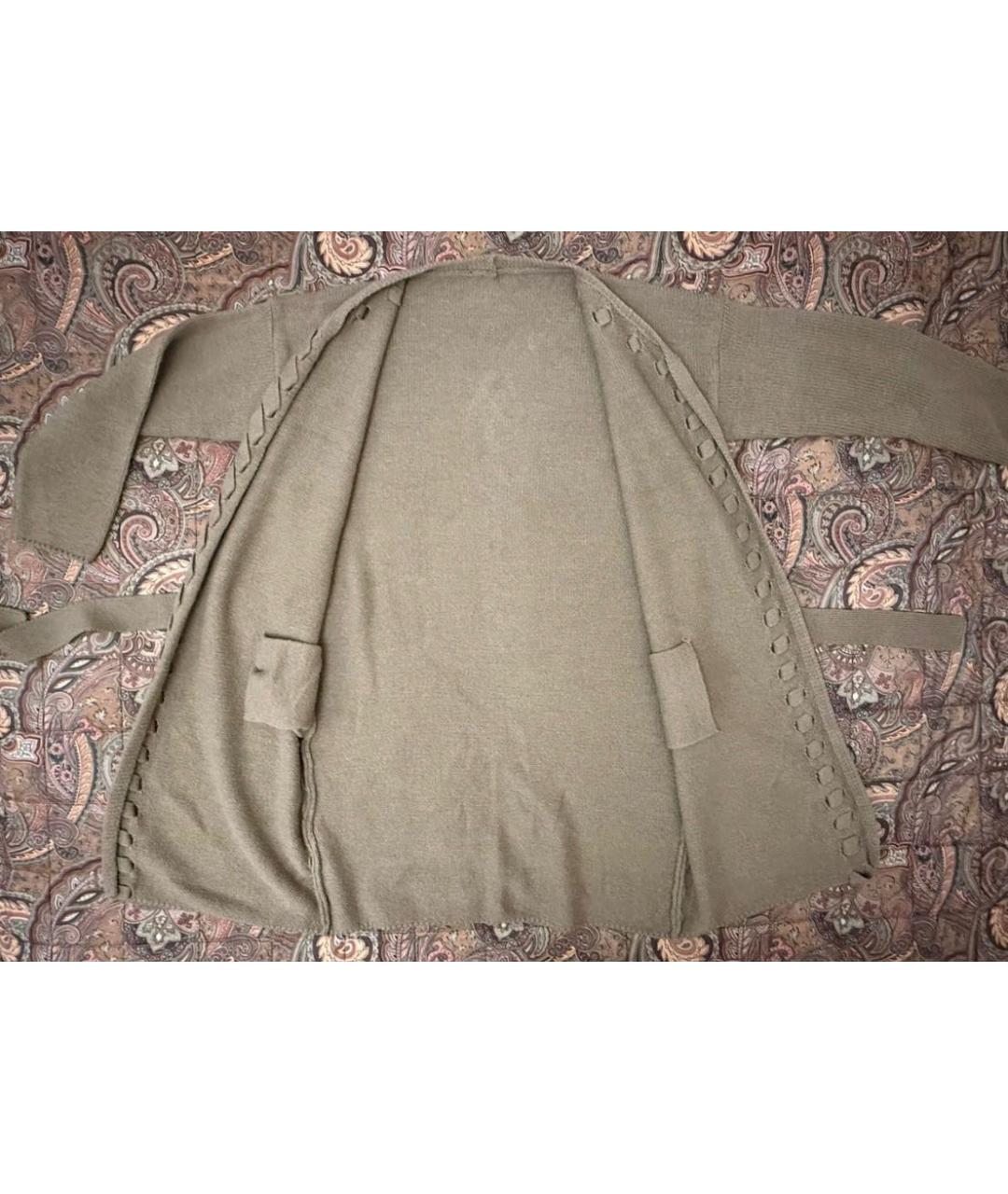 MAX MARA Коричневый шерстяной кардиган, фото 6