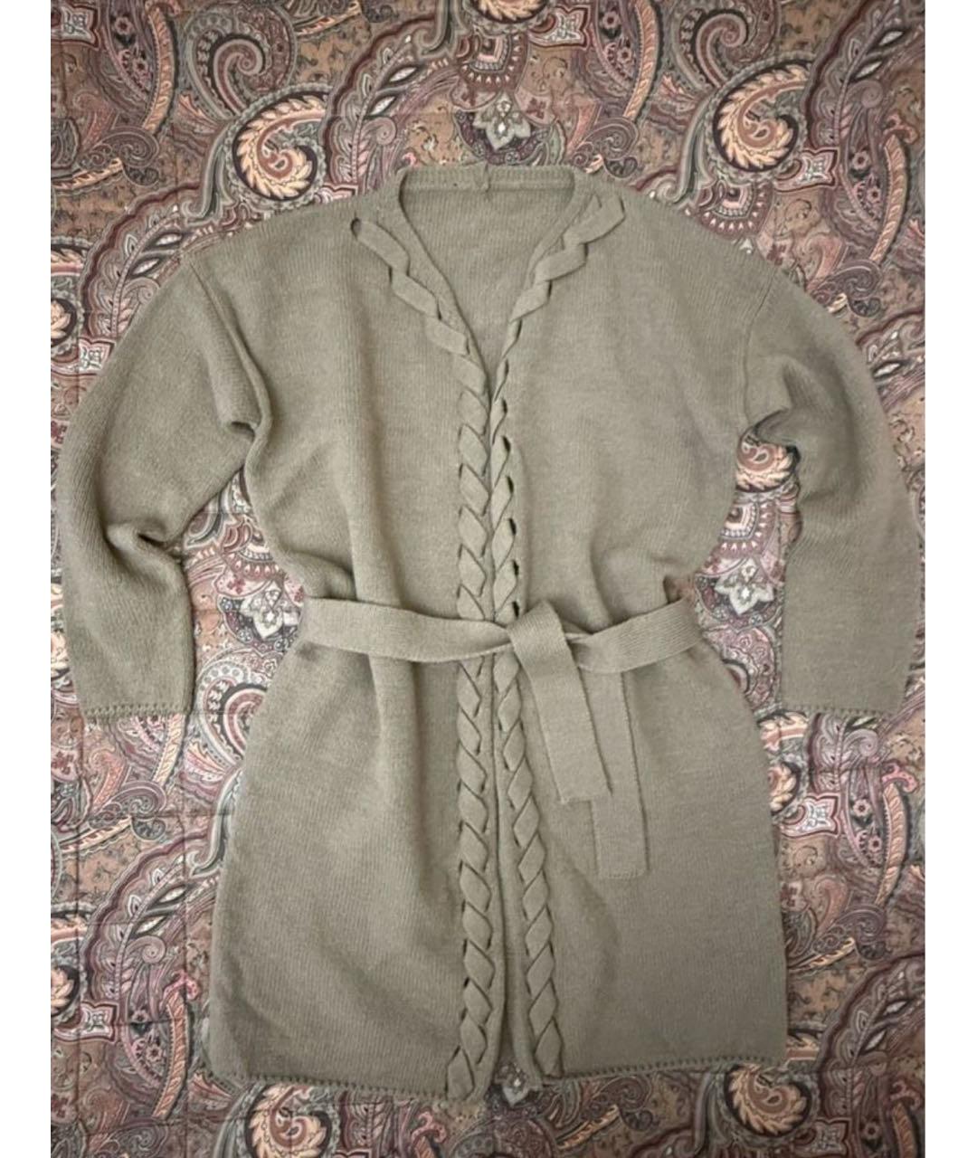 MAX MARA Коричневый шерстяной кардиган, фото 9