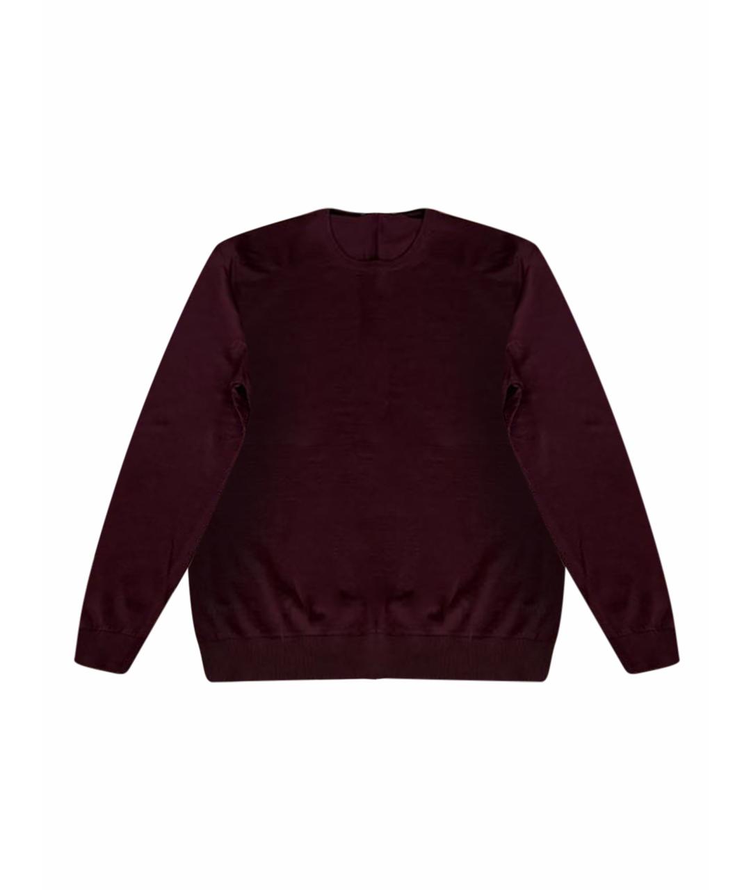 GUCCI Бордовый шерстяной джемпер / свитер, фото 1