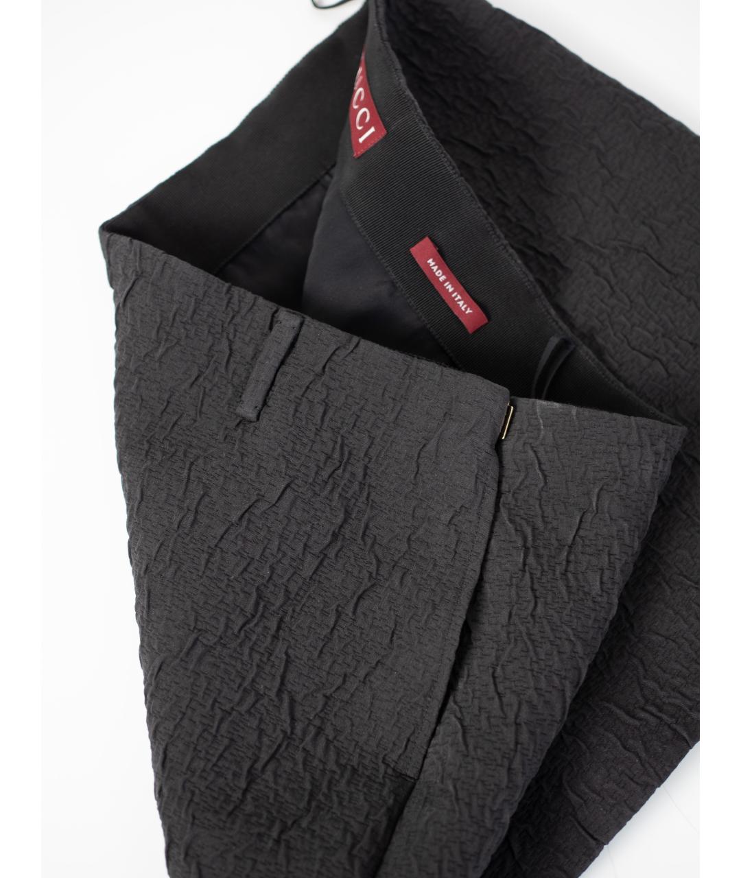 GUCCI Черная юбка мини, фото 5