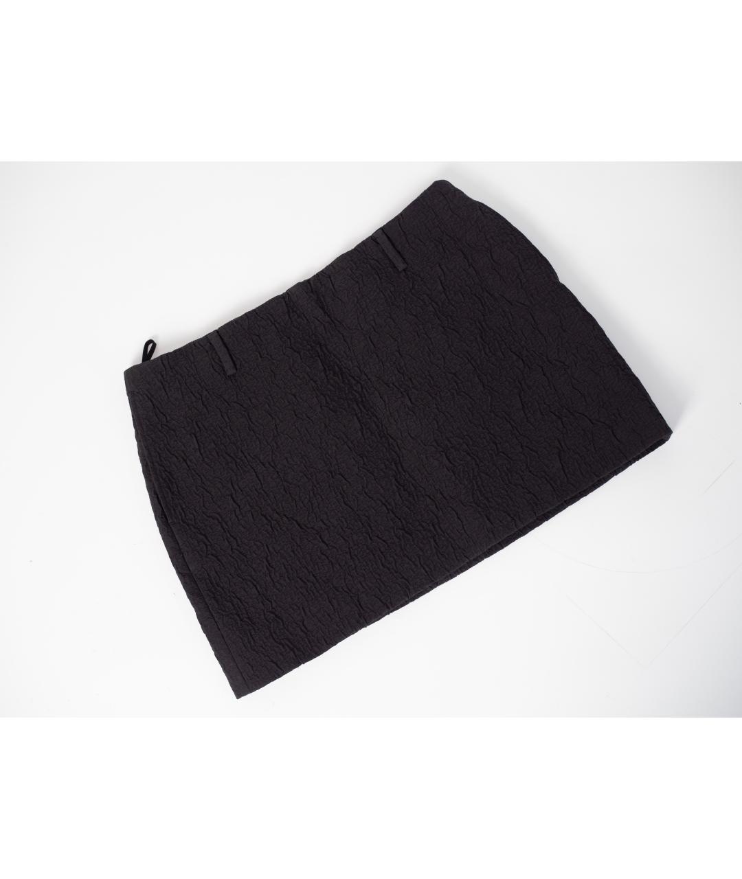 GUCCI Черная юбка мини, фото 6