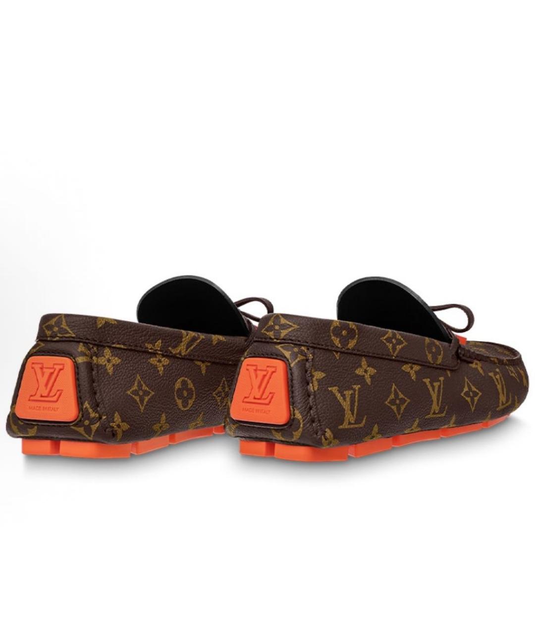 LOUIS VUITTON Коричневые мокасины, фото 3