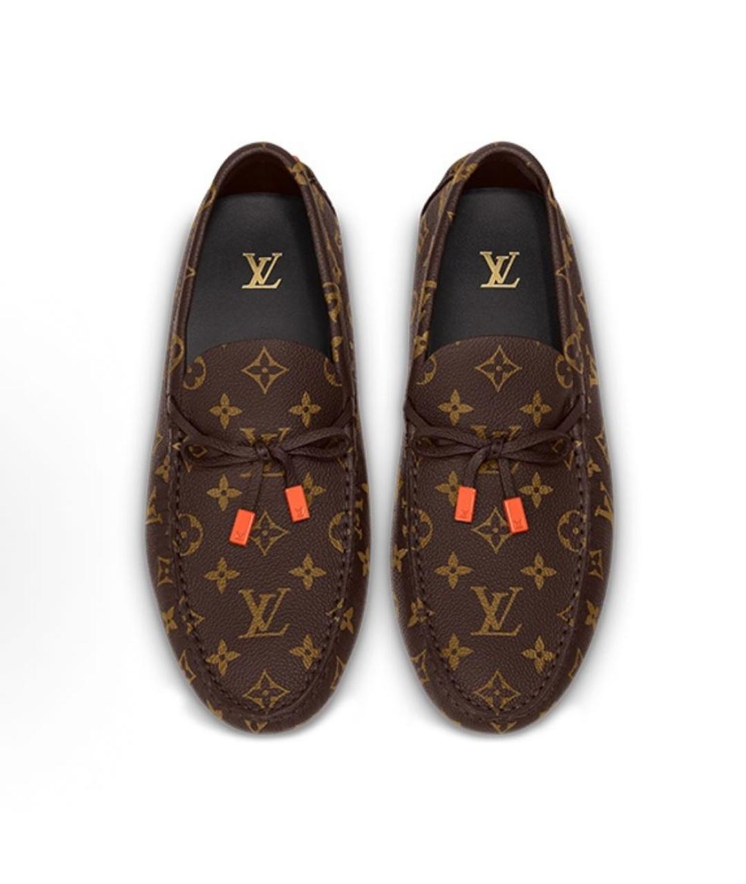 LOUIS VUITTON Коричневые мокасины, фото 2