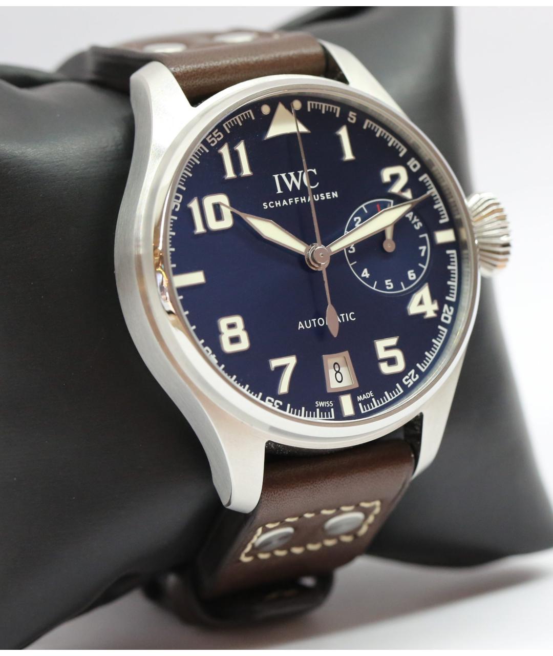 IWC Schaffhausen Синие стальные часы, фото 2