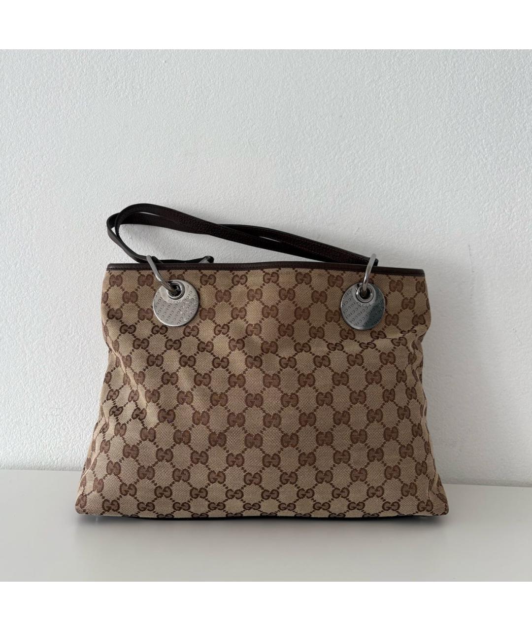 GUCCI Бежевая сумка тоут, фото 9