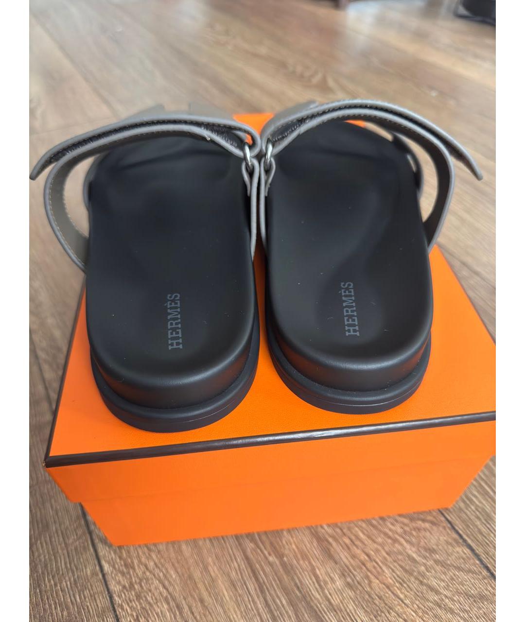 HERMES Кожаные сандалии, фото 3