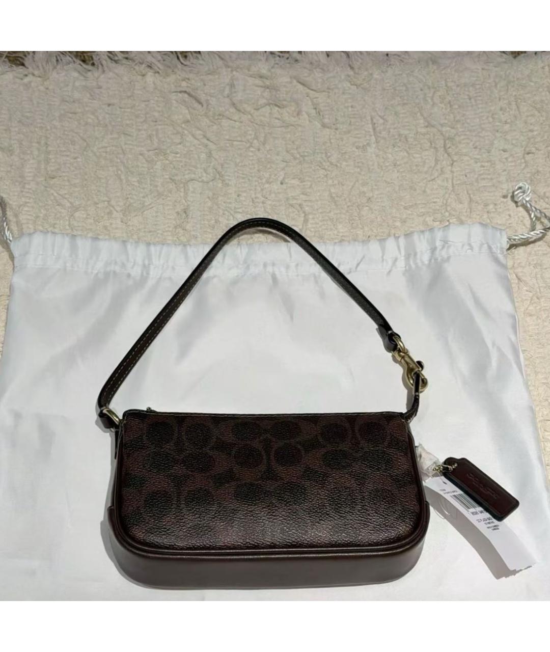 COACH Коричневая сумка через плечо, фото 7