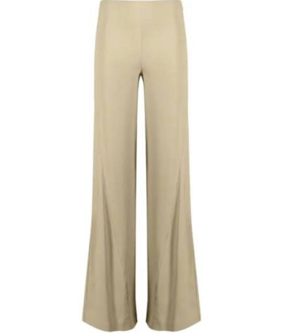 JACQUEMUS Бежевые вискозные брюки широкие, фото 9