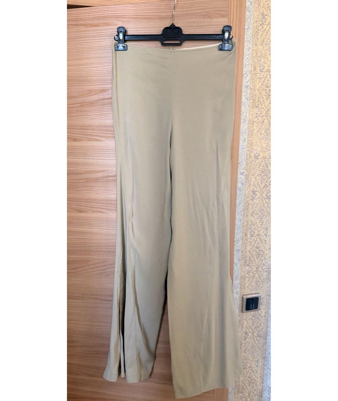 JACQUEMUS Бежевые вискозные брюки широкие, фото 2