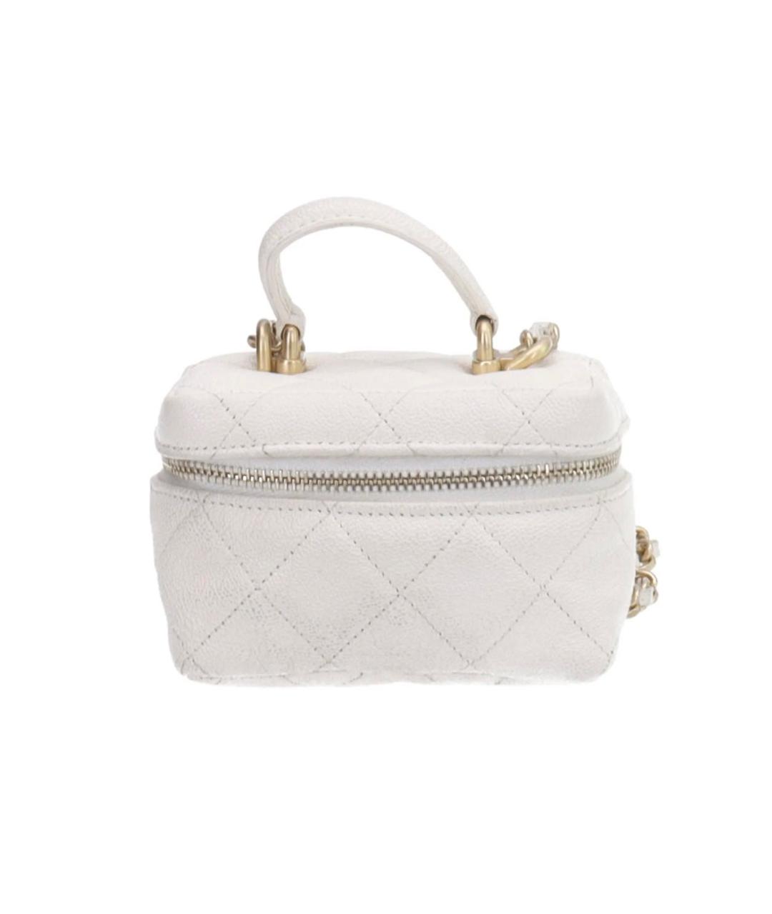 CHANEL Бежевая кожаная сумка через плечо, фото 8