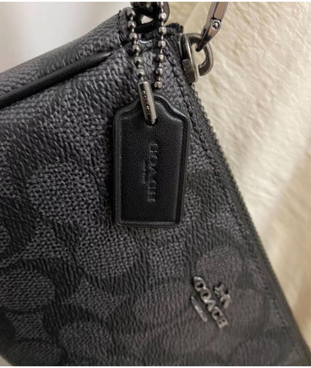 COACH Серая сумка через плечо, фото 8