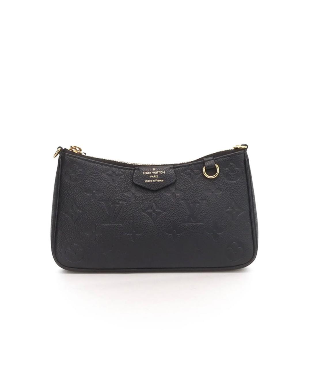 LOUIS VUITTON Черная кожаная сумка через плечо, фото 7