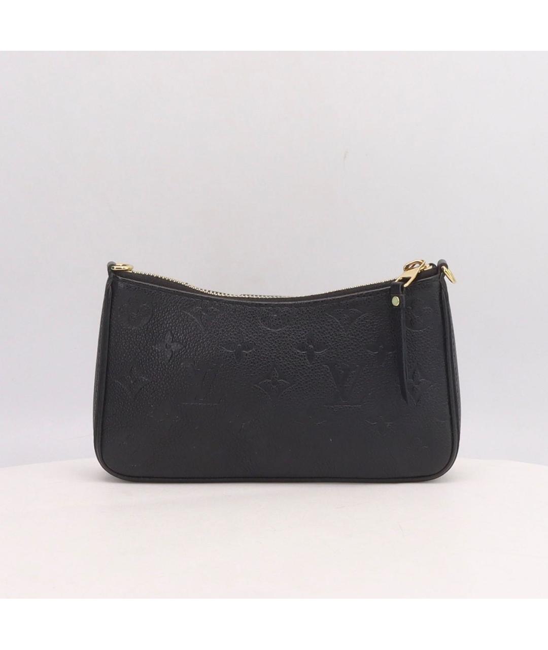 LOUIS VUITTON Черная кожаная сумка через плечо, фото 3