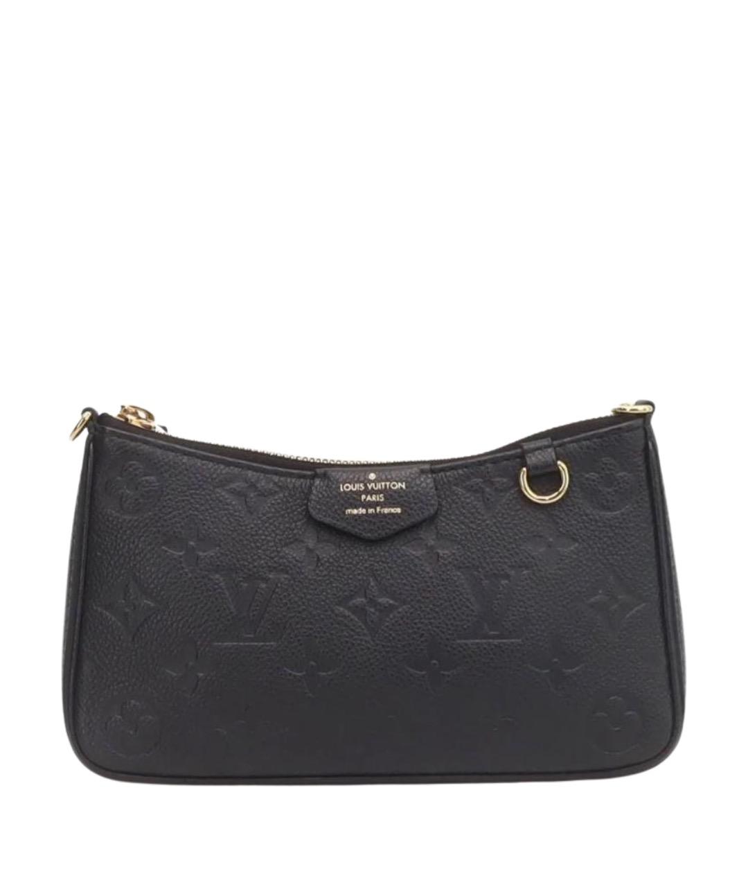 LOUIS VUITTON Черная кожаная сумка через плечо, фото 1