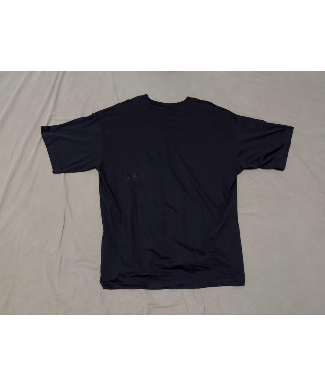 DIESEL Черная хлопковая футболка, фото 2