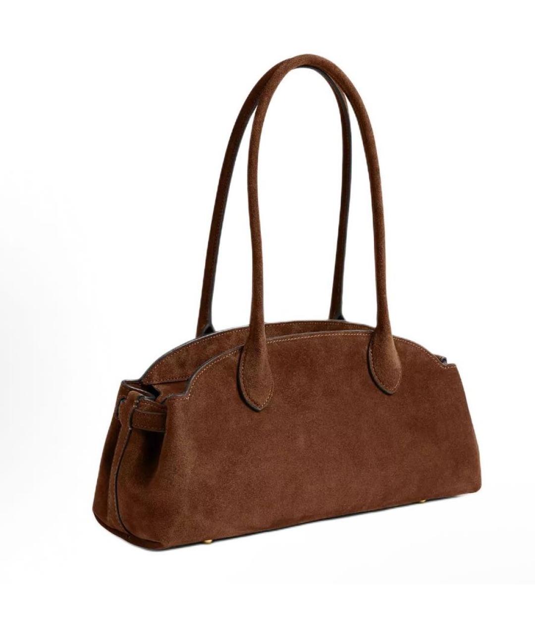 COACH Коричневая замшевая сумка через плечо, фото 2