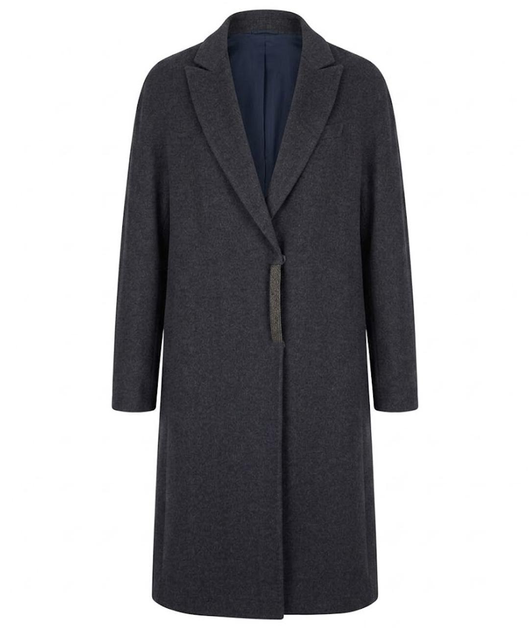 BRUNELLO CUCINELLI Серое пальто, фото 1