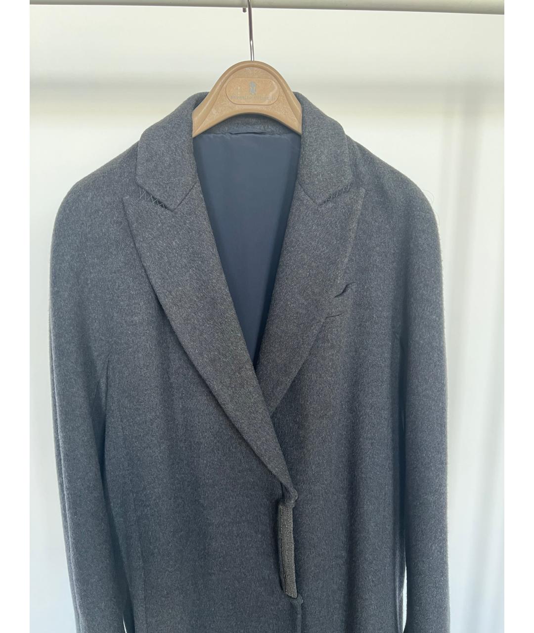 BRUNELLO CUCINELLI Серое пальто, фото 3