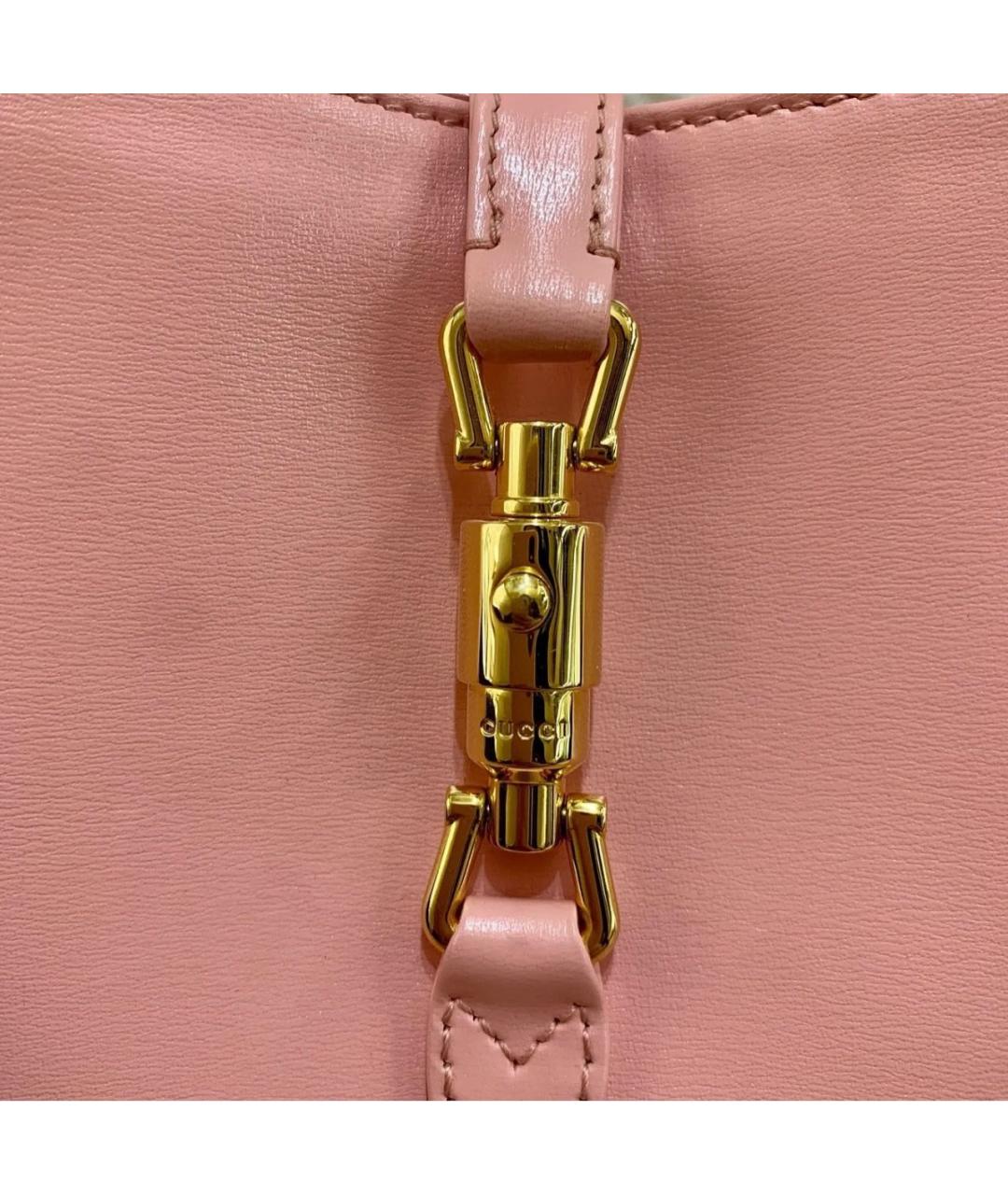 GUCCI Розовая кожаная сумка через плечо, фото 5