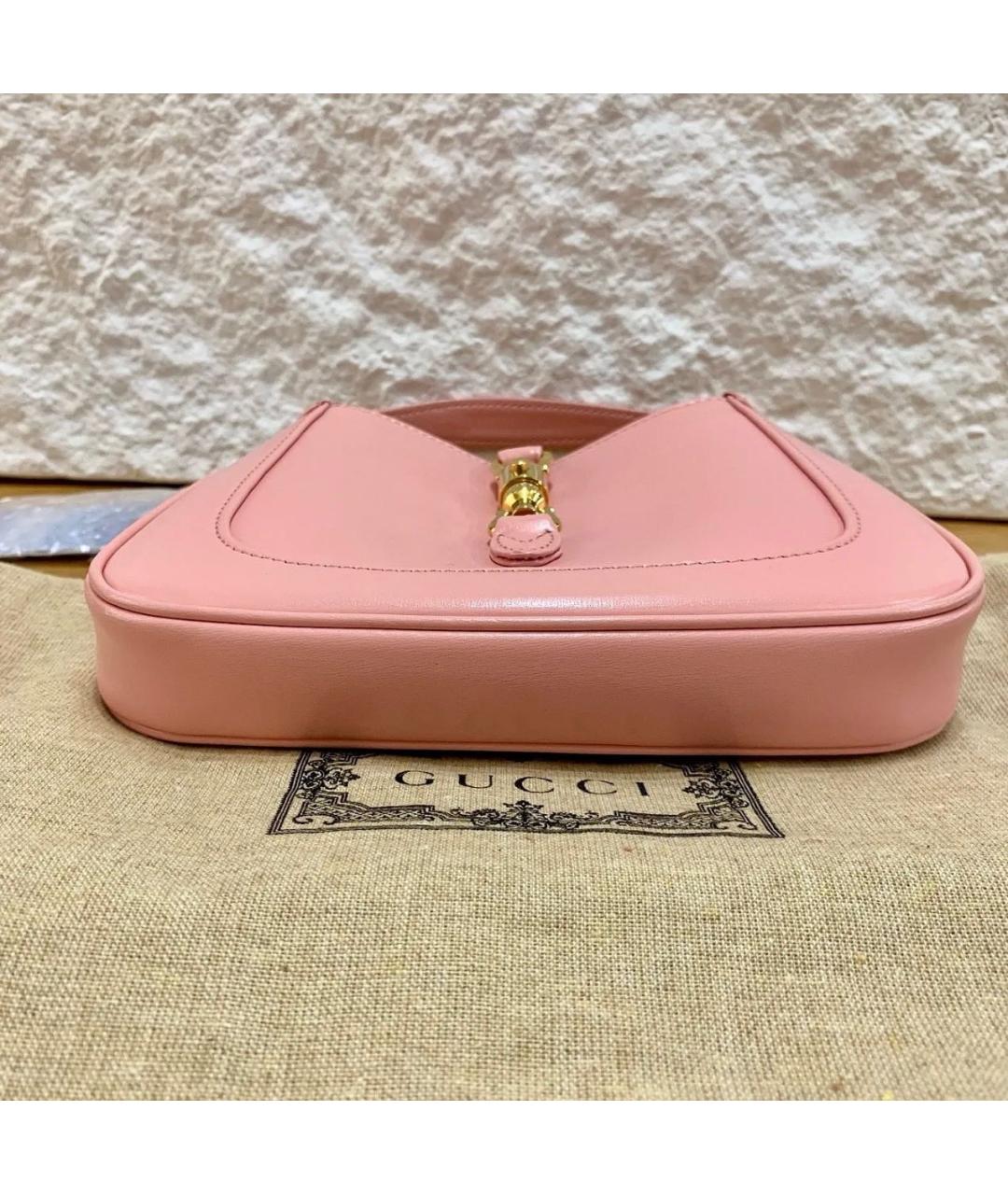 GUCCI Розовая кожаная сумка через плечо, фото 3