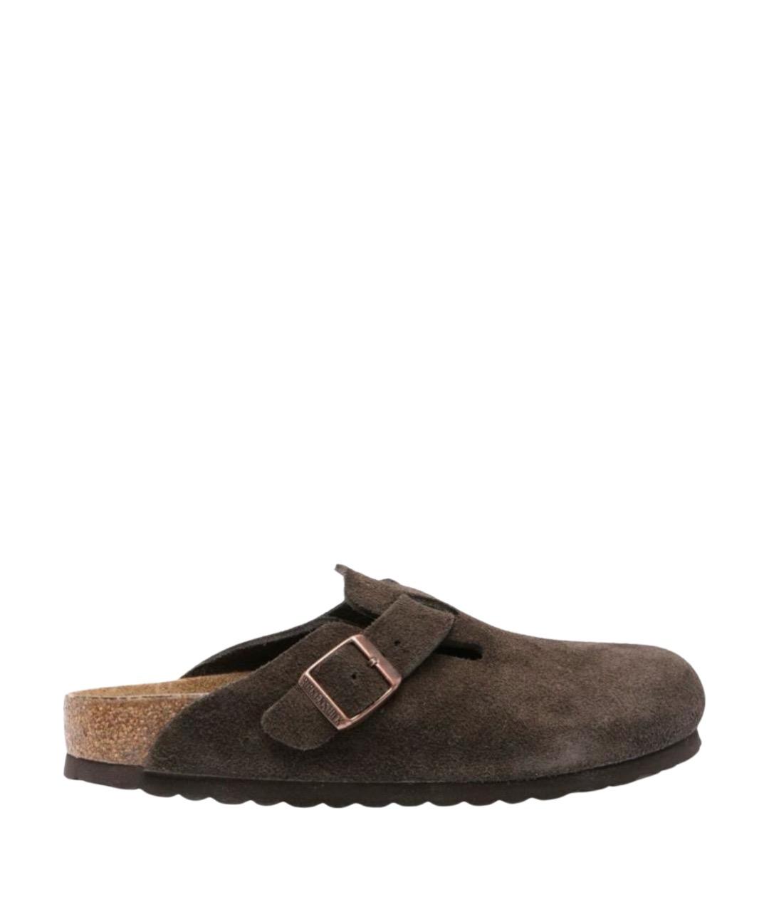 BIRKENSTOCK Коричневые замшевые лоферы, фото 1