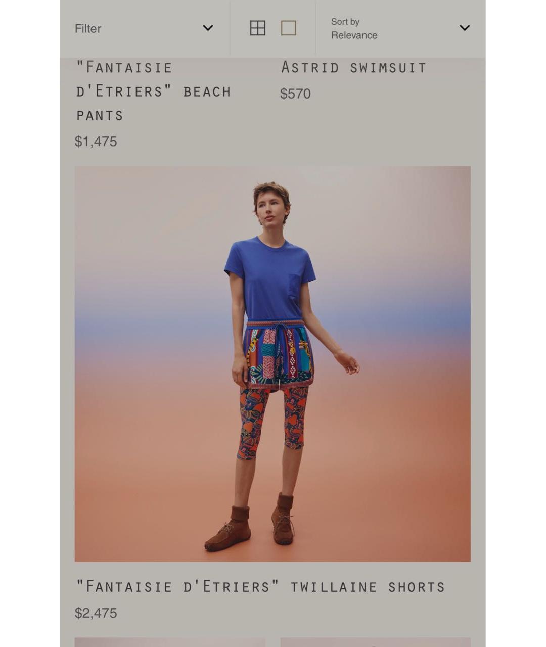 HERMES Шелковые шорты, фото 4