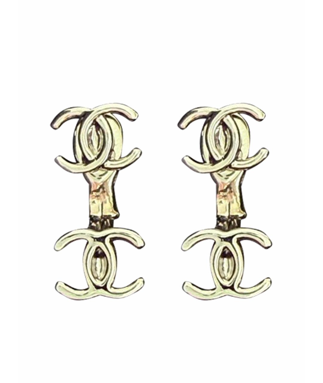 CHANEL Серебряные серьги, фото 1