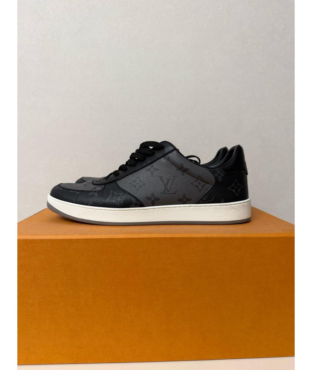 LOUIS VUITTON Серые низкие кроссовки / кеды, фото 8