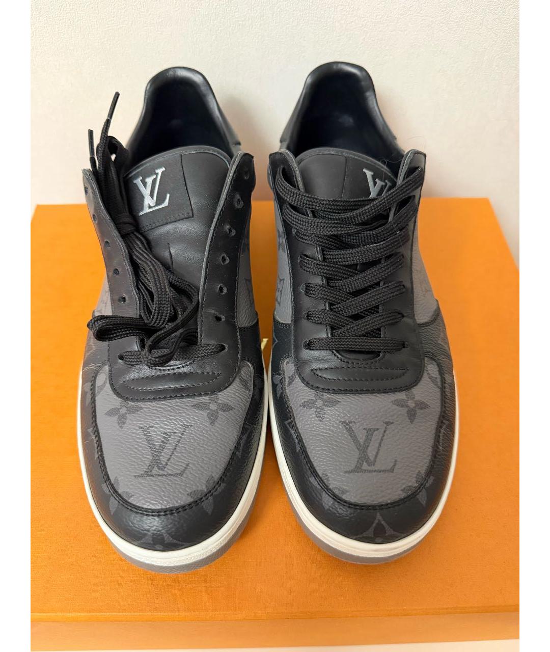 LOUIS VUITTON Серые низкие кроссовки / кеды, фото 2