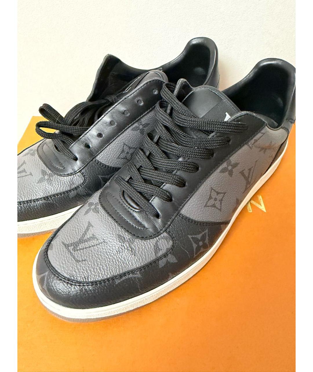 LOUIS VUITTON Серые низкие кроссовки / кеды, фото 7
