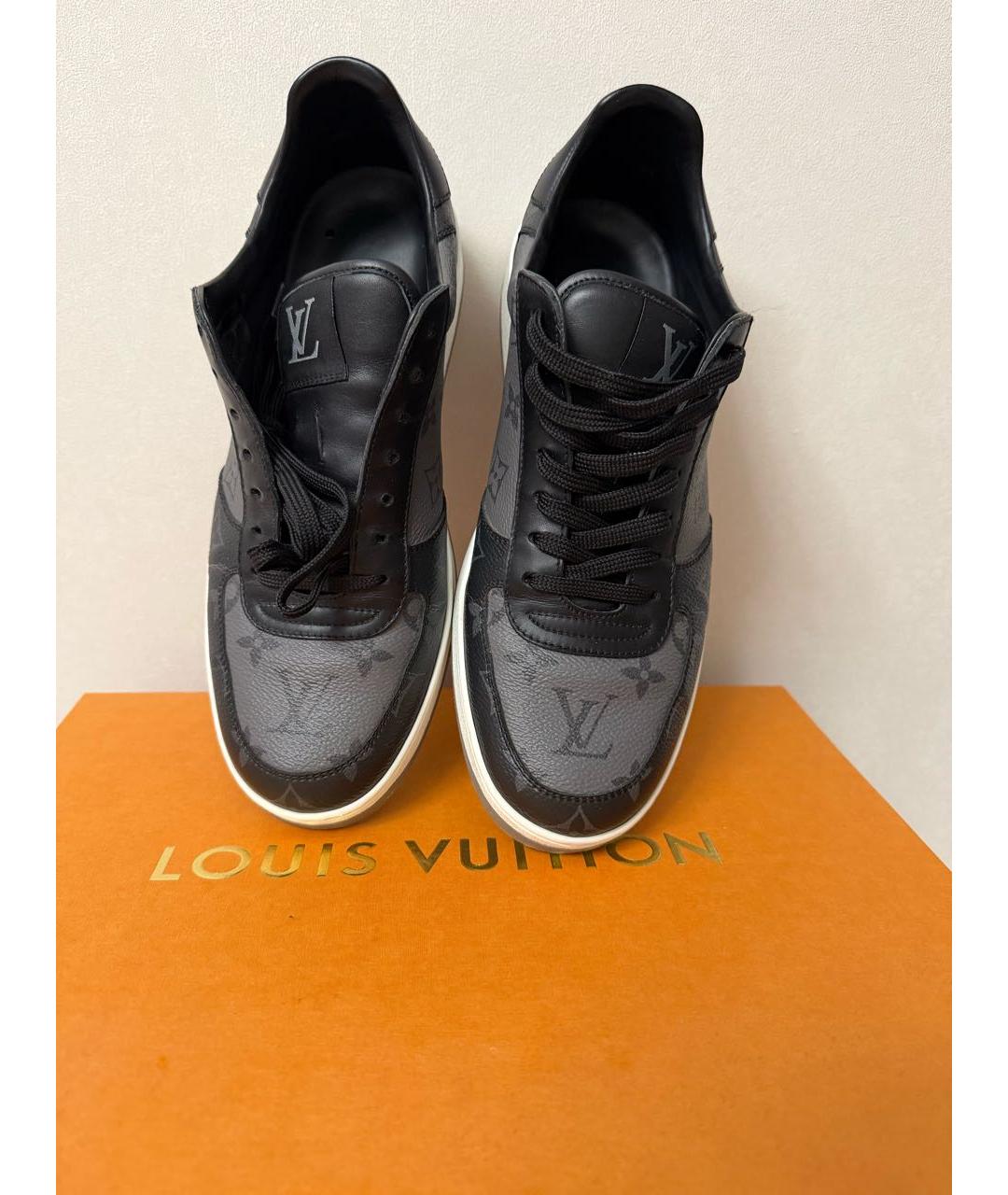 LOUIS VUITTON Серые низкие кроссовки / кеды, фото 3