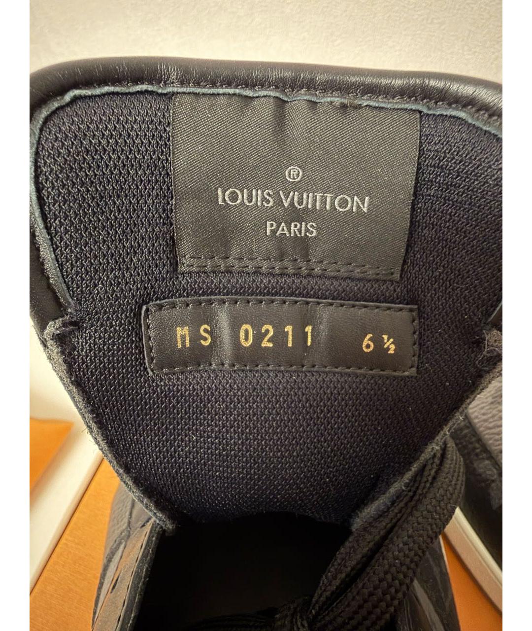 LOUIS VUITTON Серые низкие кроссовки / кеды, фото 5