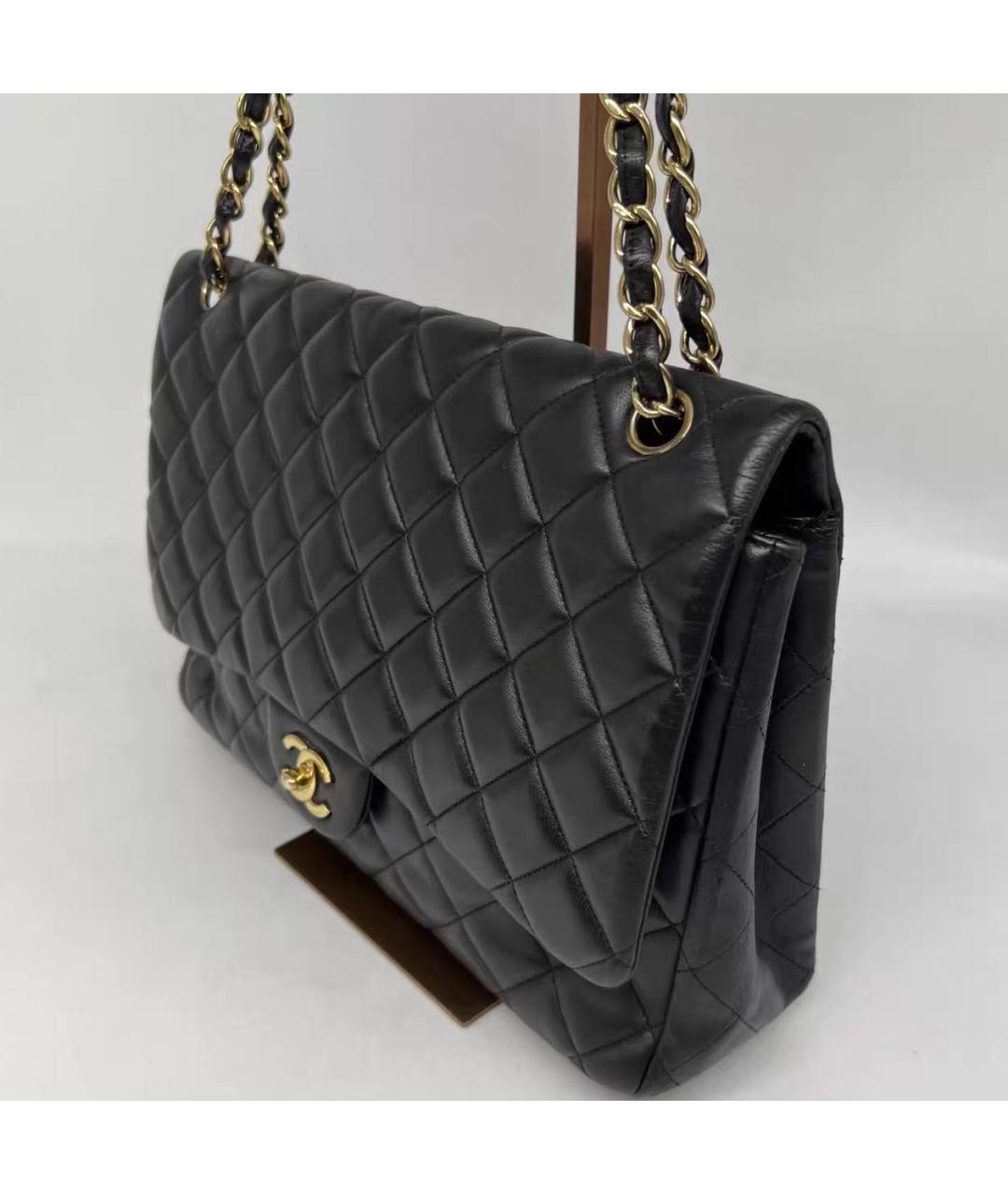 CHANEL Черная кожаная сумка через плечо, фото 6